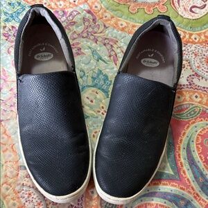 Dr. Scholl's Textured Black womens Loafers